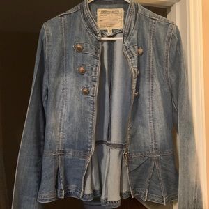 Super cute XL Denim jacket with a tail.
